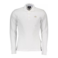 La Martina Men's White Cotton Polo Shirt - XL