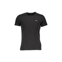 La Martina Men's Black Cotton T-Shirt - XL