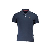 La Martina Men's Blue Cotton Polo Shirt - XL