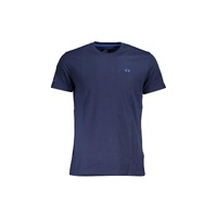 La Martina Men's Blue Cotton T-Shirt - XL