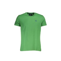 La Martina Men's Green Cotton T-Shirt - L