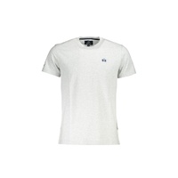 La Martina Men's Gray Cotton T-Shirt - L