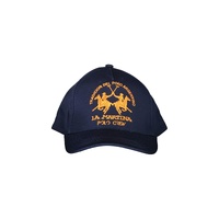 La Martina Men's Blue Cotton Hats &amp; Cap - One Size