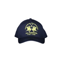 La Martina Men's Blue Cotton Hats &amp; Cap - One Size