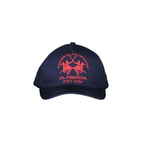 La Martina Men's Blue Cotton Hats &amp; Cap - One Size