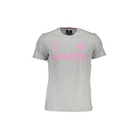 La Martina Men's Gray Cotton T-Shirt - M