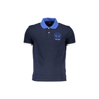 La Martina Men's Blue Cotton Polo Shirt - XL