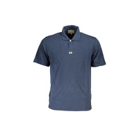 La Martina Men's Blue Cotton Polo Shirt - XL