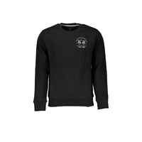 La Martina Men's Black Cotton Sweater - L