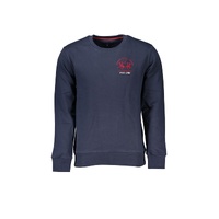 La Martina Men's Blue Cotton Sweater - M