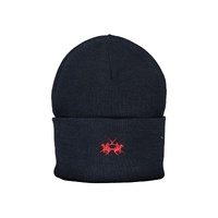 La Martina Men's Blue Polyester Hats &amp; Cap - One Size