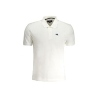 La Martina Men's White Cotton Polo Shirt - M