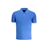 La Martina Men's Blue Cotton Polo Shirt - 2XL