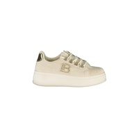 Laura Biagiotti Women's Beige Polyester  Sneaker - 39 EU