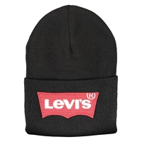 Levi's Men's Sleek Black Acrylic Logo Cap - One Size