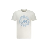 Lee Men's White Cotton  T-Shirt - M