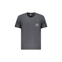 Lee Men's Black Cotton  T-Shirt - 2XL