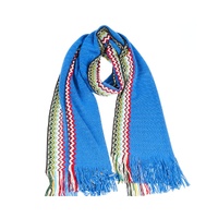 Missoni Men's Elegant Fringed Geometric Fantasy Scarf - One Size
