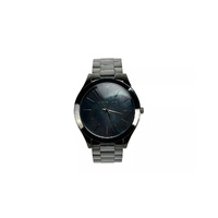 Michael Kors Unisex's Slim Runway Gun Metal Stainless Steel Watch MK3413 - One Size
