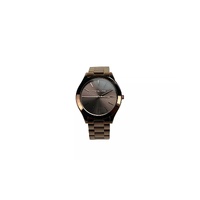 Michael Kors Unisex&#39;s Slim Runway Brown Stainless Steel Watch MK3418 - One Size