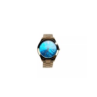 Michael Kors Unisex&#39;s Slim Runway Stainless Steel Watch MK3494 Ocean Blue Gold - One Size