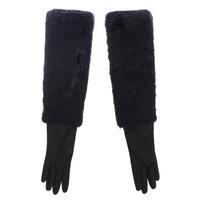 100% Authentic Dolce &amp; Gabbana Elbow Length Gloves with Logo Details 7.5 Women