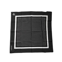 Dolce &amp; Gabbana Men's Black Polka Dots Cotton Handkerchief Scarf - One Size