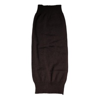 Dolce &amp; Gabbana Men's Brown Cashmere Knitted Neck Warmer Foulard Scarf - One Size