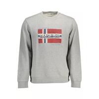 Napapijri Men's Gray Cotton Sweater - XL