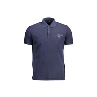 Napapijri Men's Blue Cotton Polo Shirt - M