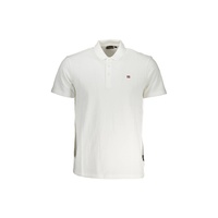 Napapijri Men's White Cotton Polo Shirt - XL