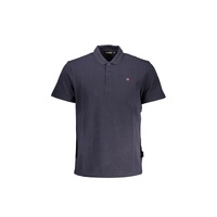 Napapijri Men's Blue Cotton Polo Shirt - L