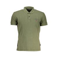 Napapijri Men's Green Cotton Polo Shirt - L