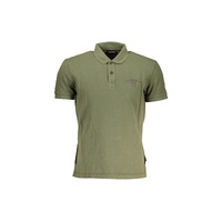Napapijri Men's Green Cotton Polo Shirt - M