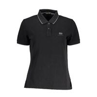 Napapijri Men's Black Cotton Polo Shirt - L