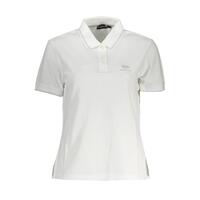 Napapijri Men's White Cotton Polo Shirt - M
