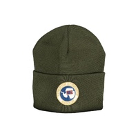 Napapijri Men's Green Acrylic Hats &amp; Cap - One Size