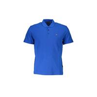 Napapijri Men&#39;s Blue Cotton Polo Shirt - XL