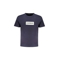 Napapijri Men's Blue Cotton T-Shirt - XL