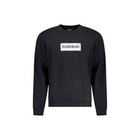 Napapijri Men's Black Cotton Sweater - 2XL