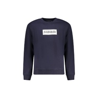Napapijri Men's Blue Cotton Sweater - 2XL