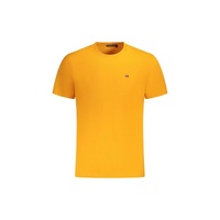 Napapijri Men's Orange Cotton  T-Shirt - L
