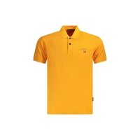 Napapijri Men's Orange Cotton  Polo Shirt - L
