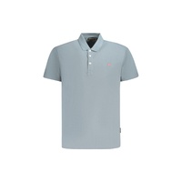 Napapijri Men's Gray Cotton  Polo Shirt - L