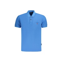 Napapijri Men's Blue Cotton  Polo Shirt - S