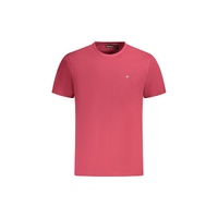 Napapijri Men&#39;s Red Cotton  T-Shirt - M