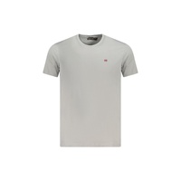 Napapijri Men&#39;s Gray Cotton  T-Shirt - L