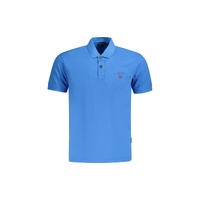 Napapijri Men's Blue Cotton  Polo Shirt - M