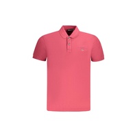 Napapijri Men's Red Cotton  Polo Shirt - M