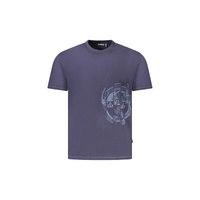 Napapijri Men's Blue Cotton  T-Shirt - L